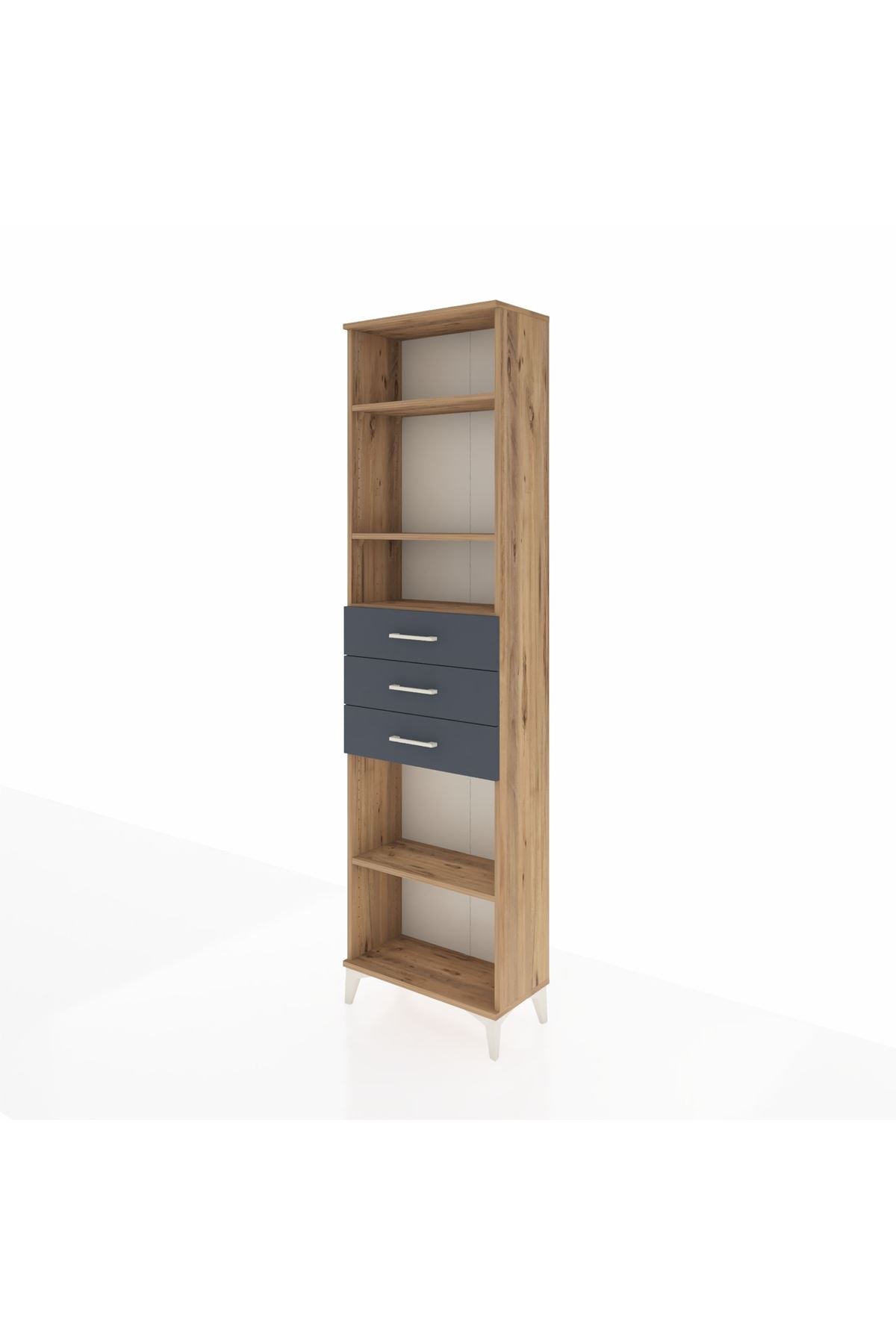 Arges Dolap 4 Raflı 3 Çekmeceli 60x30x221 - S29M215V8A