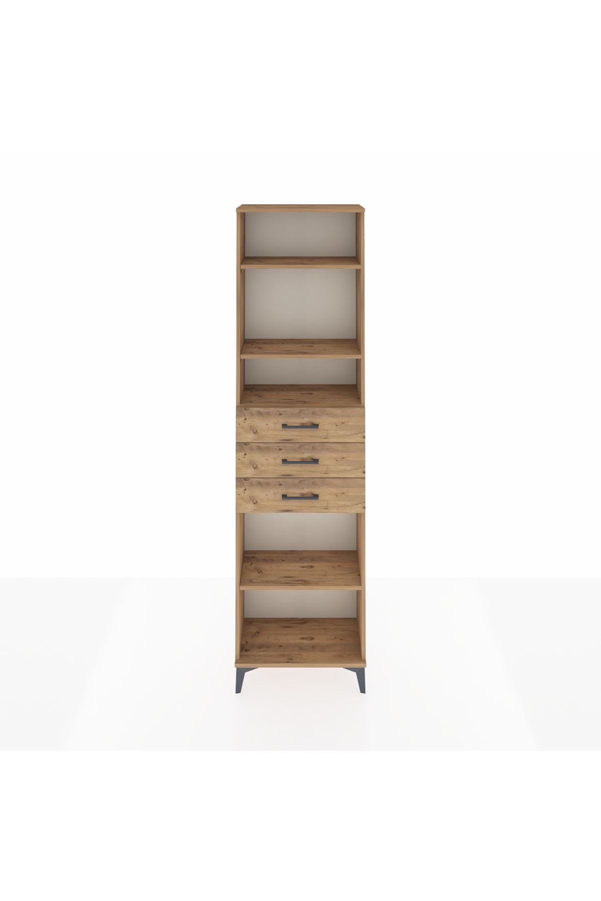 Arges Dolap 4 Raflı 3 Çekmeceli 60x30x221 - S29M215V9A