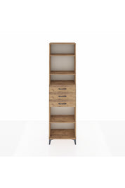 Arges Dolap 4 Raflı 3 Çekmeceli 60x30x221 - S29M215V9A