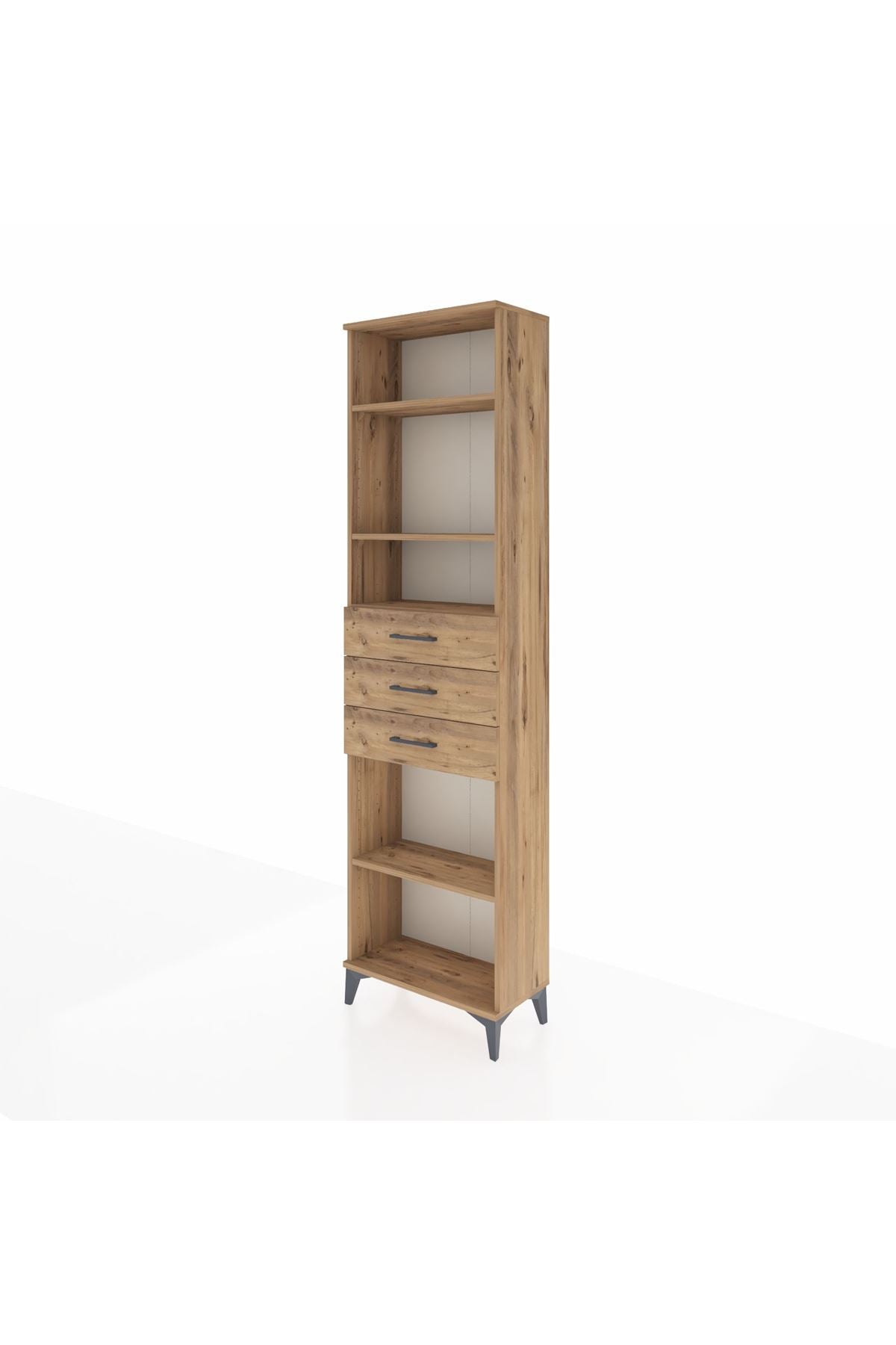 Arges Dolap 4 Raflı 3 Çekmeceli 60x30x221 - S29M215V9A