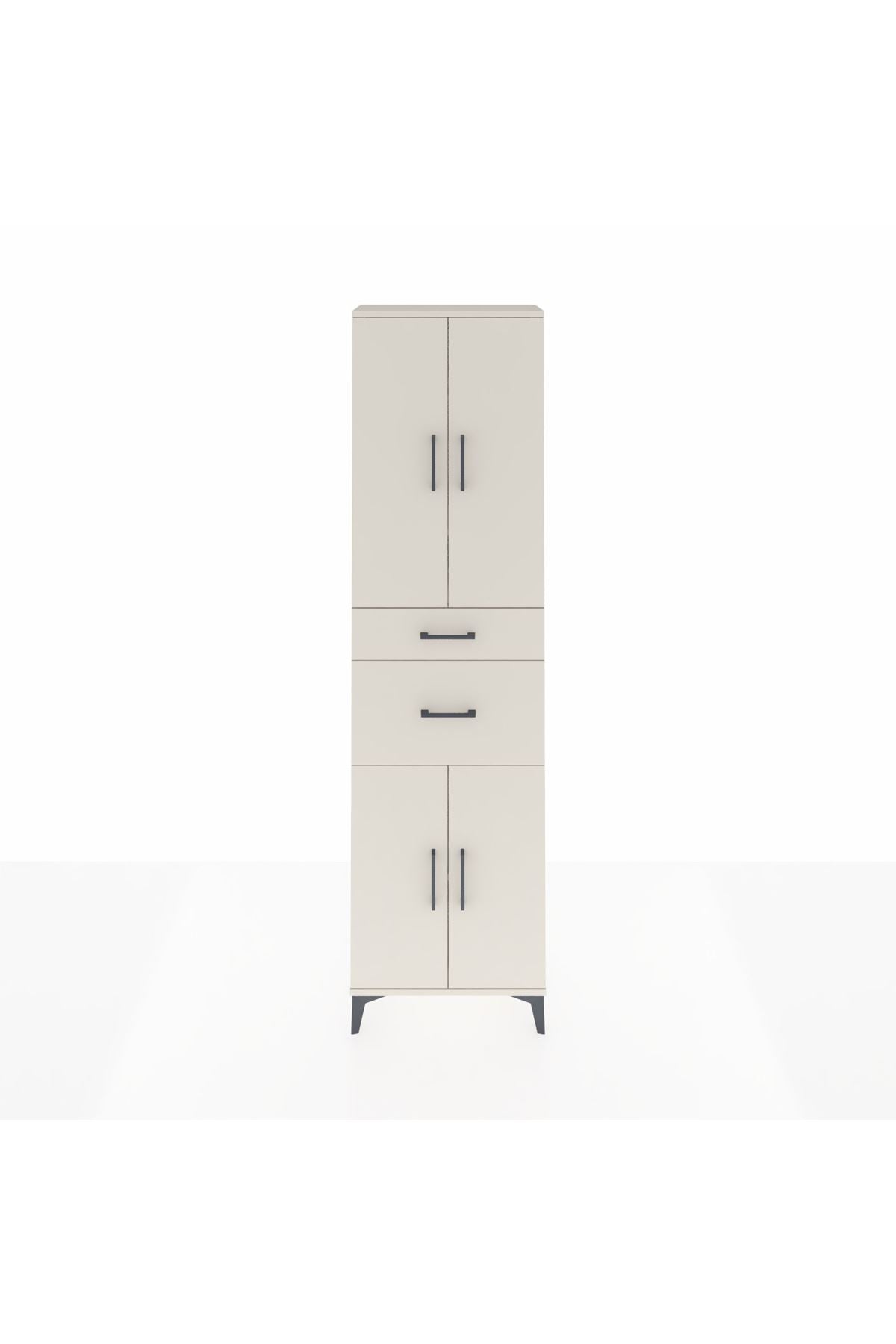 Arges Dolap 4 Raflı 2 Çekmeceli 4 Kapaklı 60x30x221 - S29M216V1A