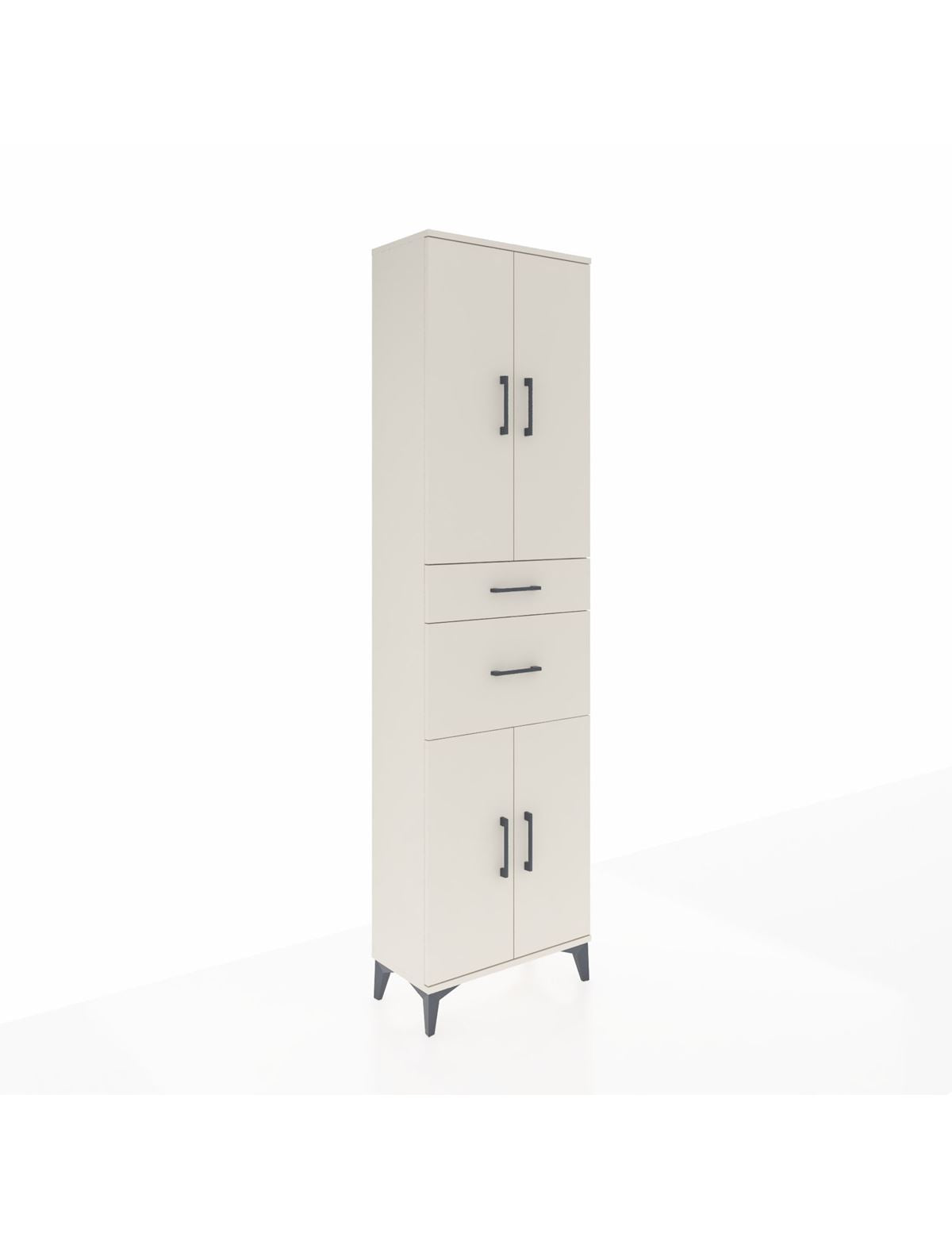 Arges Dolap 4 Raflı 2 Çekmeceli 4 Kapaklı 60x30x221 - S29M216V1A