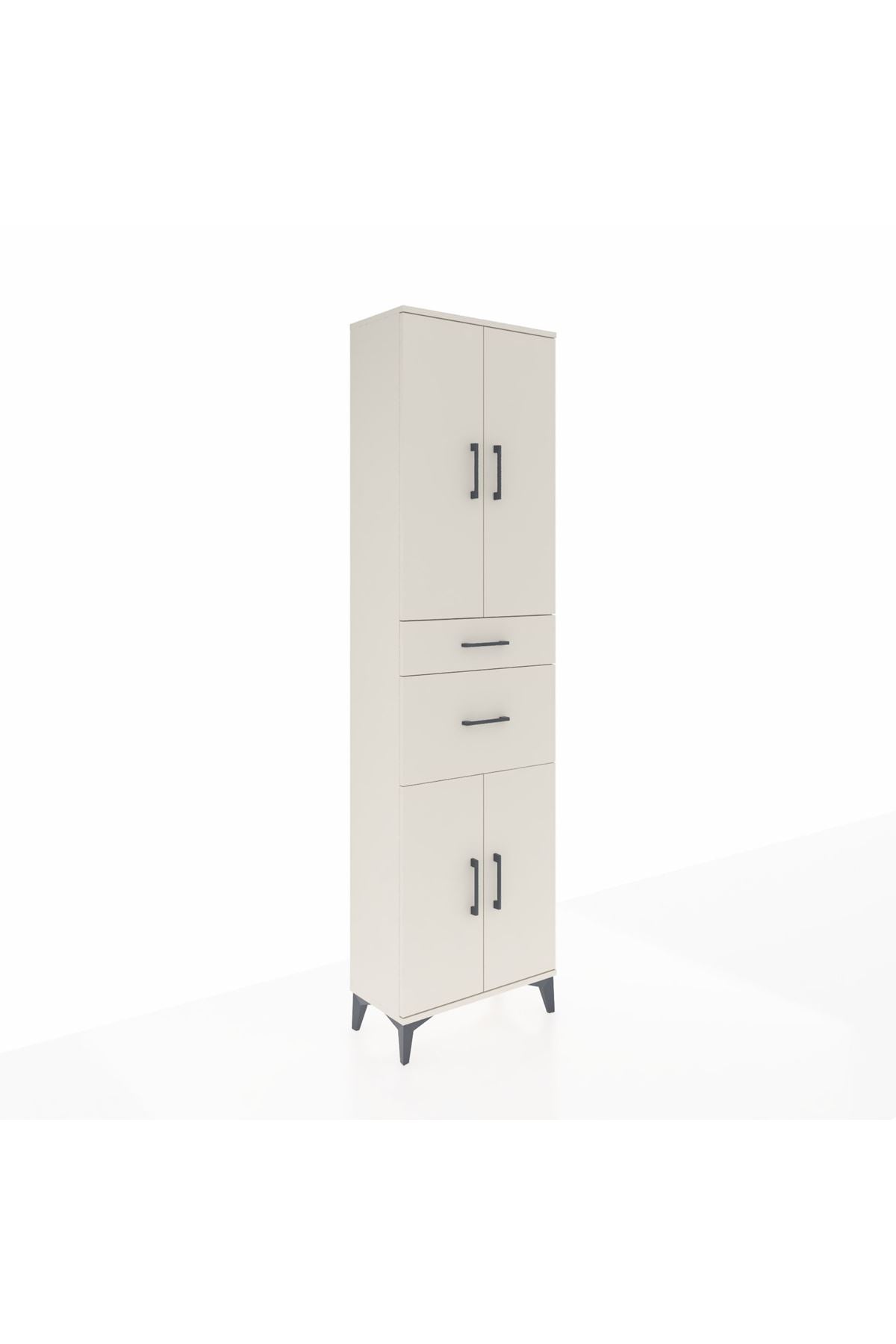 Arges Dolap 4 Raflı 2 Çekmeceli 4 Kapaklı 60x30x221 - S29M216V1A