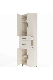 Arges Dolap 4 Raflı 2 Çekmeceli 4 Kapaklı 60x30x221 - S29M216V1A