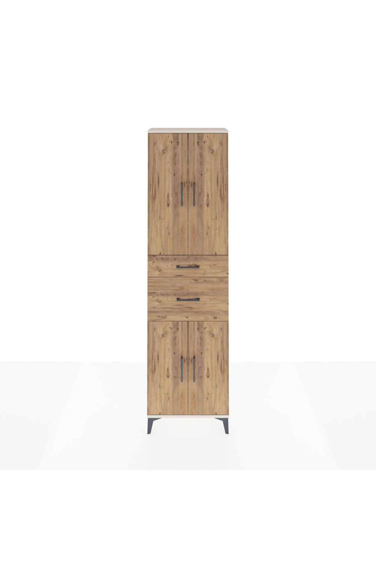 Arges Dolap 4 Raflı 2 Çekmeceli 4 Kapaklı 60x30x221 - S29M216V3A