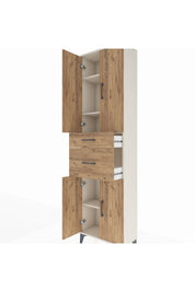 Arges Dolap 4 Raflı 2 Çekmeceli 4 Kapaklı 60x30x221 - S29M216V3A