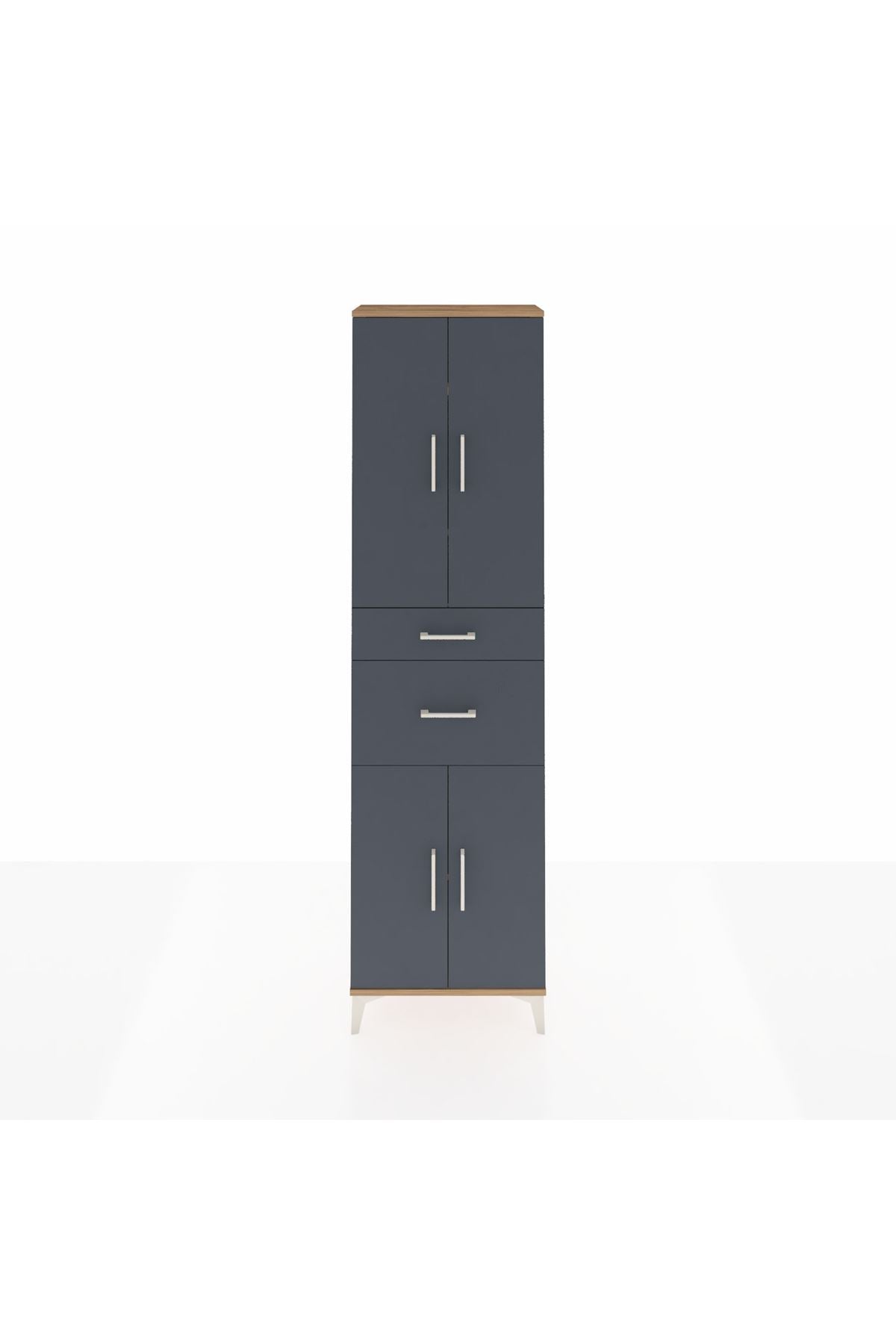Arges Dolap 4 Raflı 2 Çekmeceli 4 Kapaklı 60x30x221 - S29M216V8A