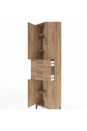 Arges Dolap 4 Raflı 2 Çekmeceli 4 Kapaklı 60x30x221 - S29M216V9A