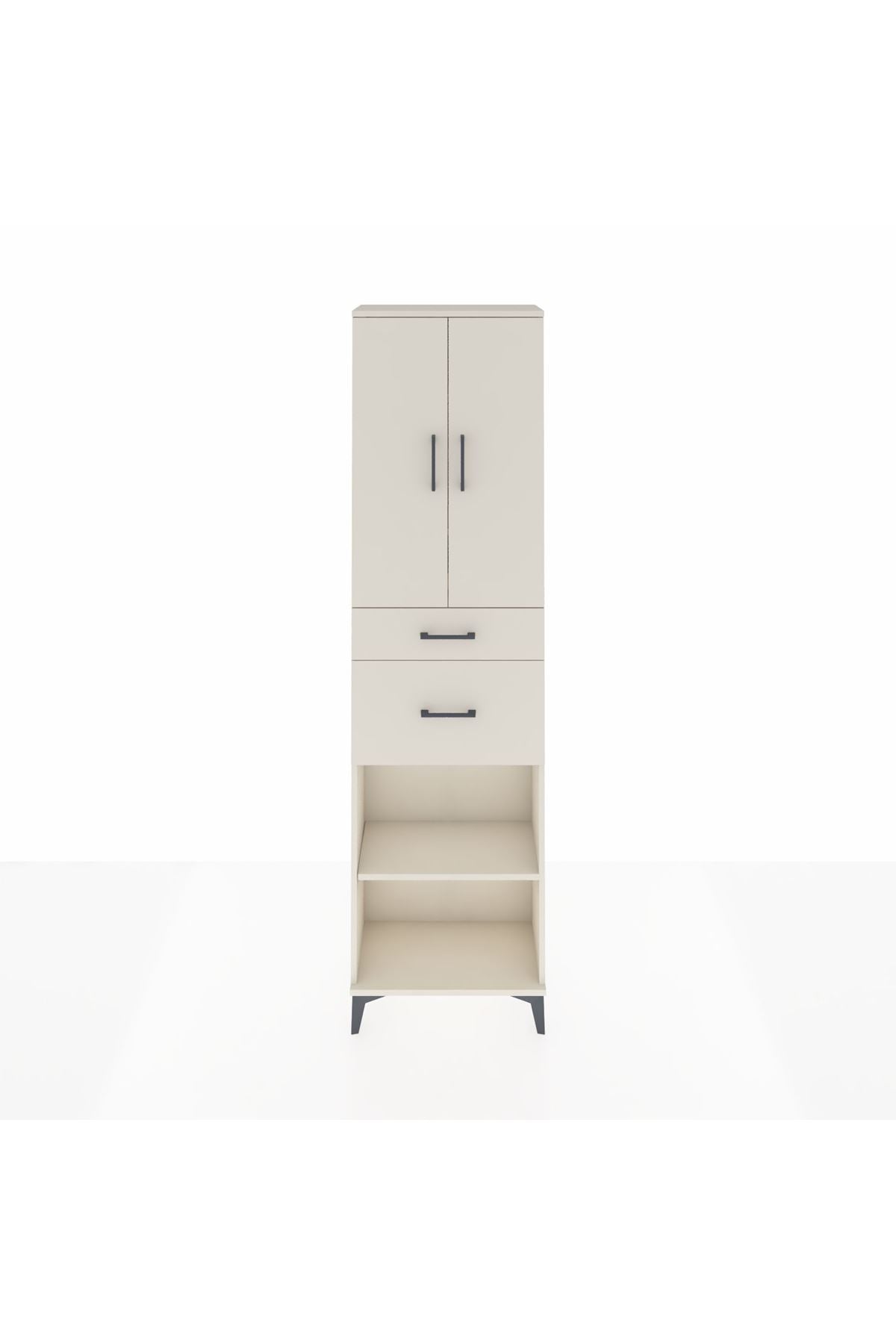 Arges Dolap 4 Raflı 2 Çekmeceli 2 Kapaklı 60x30x221 - S29M217V1A