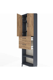 Arges Dolap 4 Raflı 2 Çekmeceli 2 Kapaklı 60x30x221 - S29M217V6A