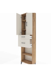 Arges Dolap 4 Raflı 2 Çekmeceli 2 Kapaklı 60x30x221 - S29M217V7A