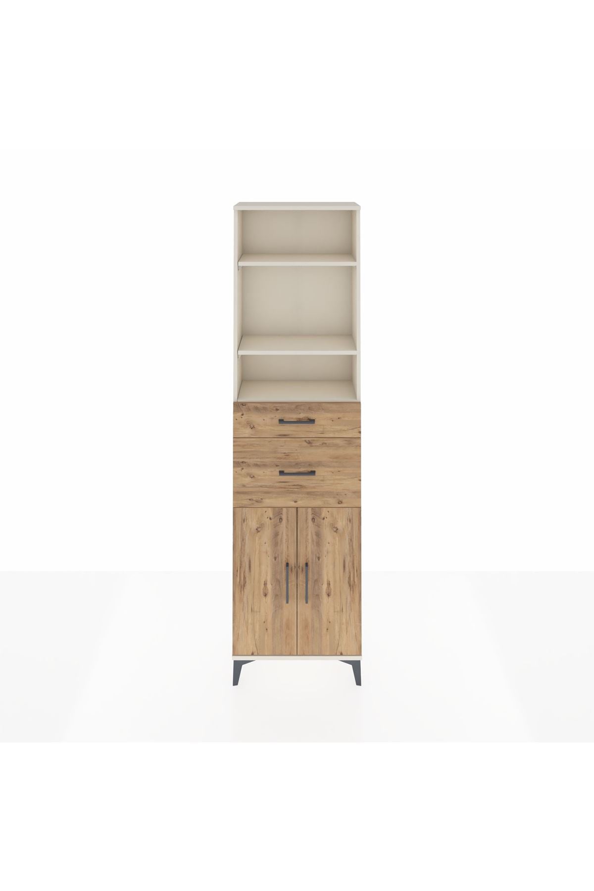 Arges Dolap 4 Raflı 2 Çekmeceli 2 Kapaklı 60x30x221 - S29M218V3A