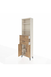 Arges Dolap 4 Raflı 2 Çekmeceli 2 Kapaklı 60x30x221 - S29M218V3A