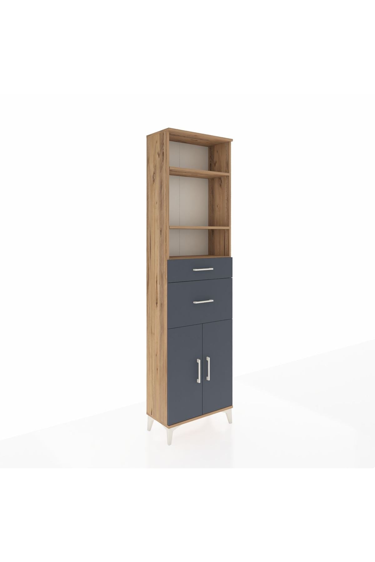 Arges Dolap 4 Raflı 2 Çekmeceli 2 Kapaklı 60x30x221 - S29M218V8A