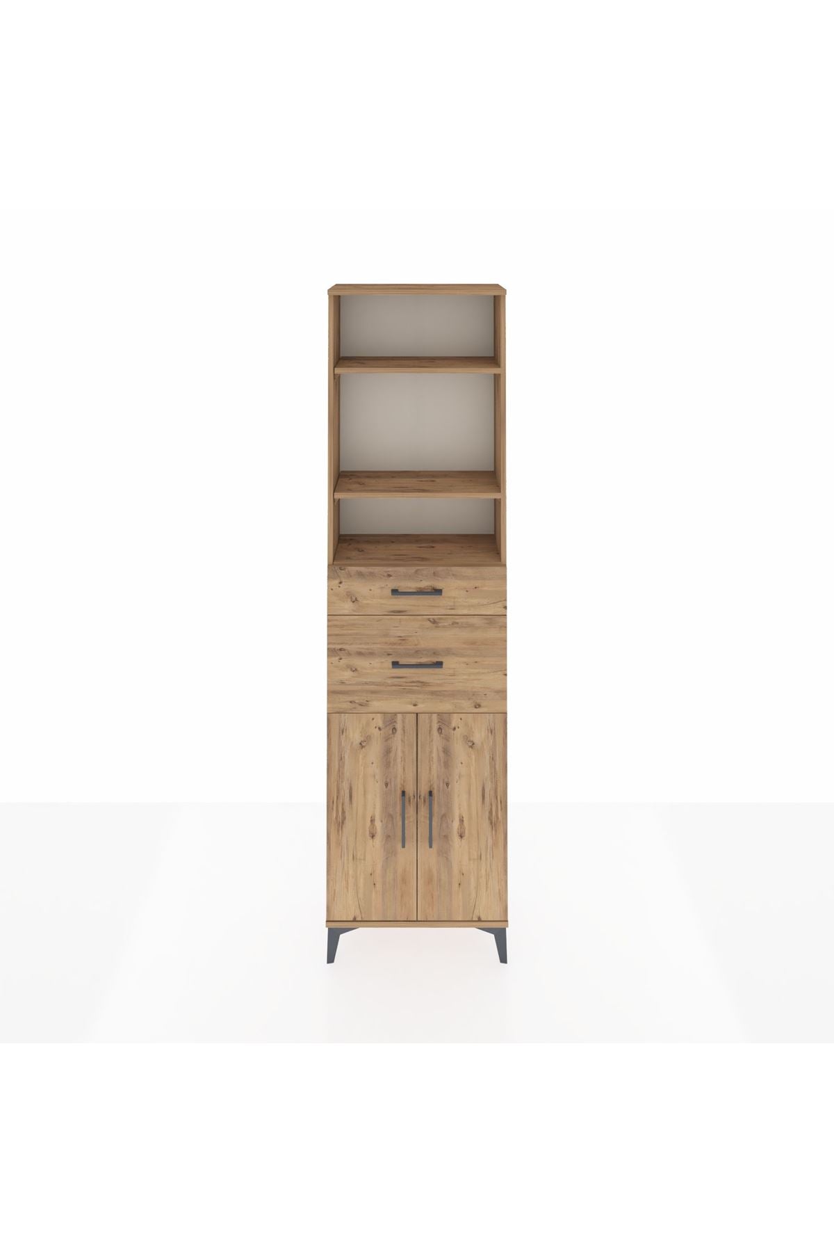 Arges Dolap 4 Raflı 2 Çekmeceli 2 Kapaklı 60x30x221 - S29M218V9A