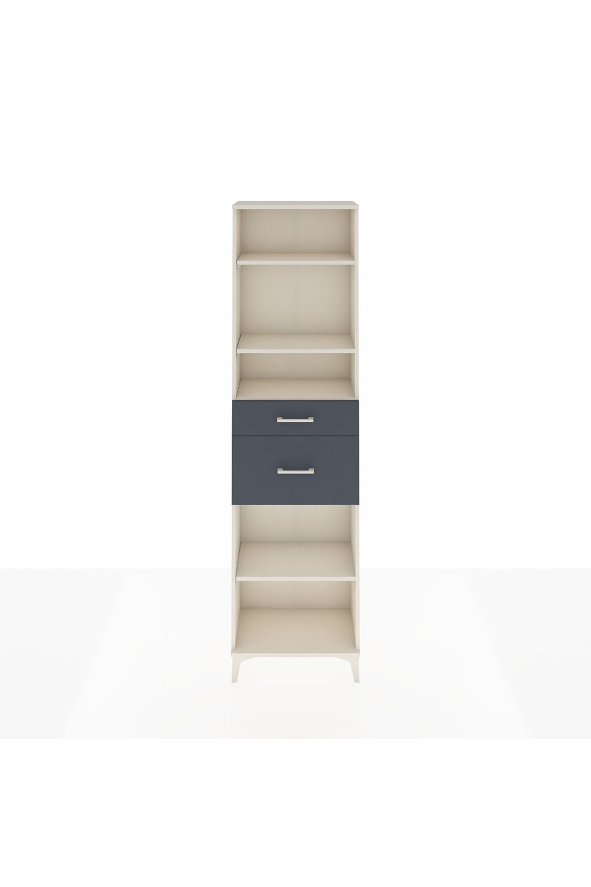 Arges Dolap 4 Raflı 2 Çekmeceli 60x30x221 - S29M219V2A
