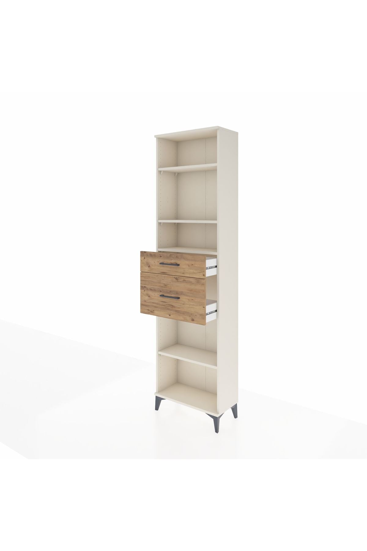 Arges Dolap 4 Raflı 2 Çekmeceli 60x30x221 - S29M219V3A
