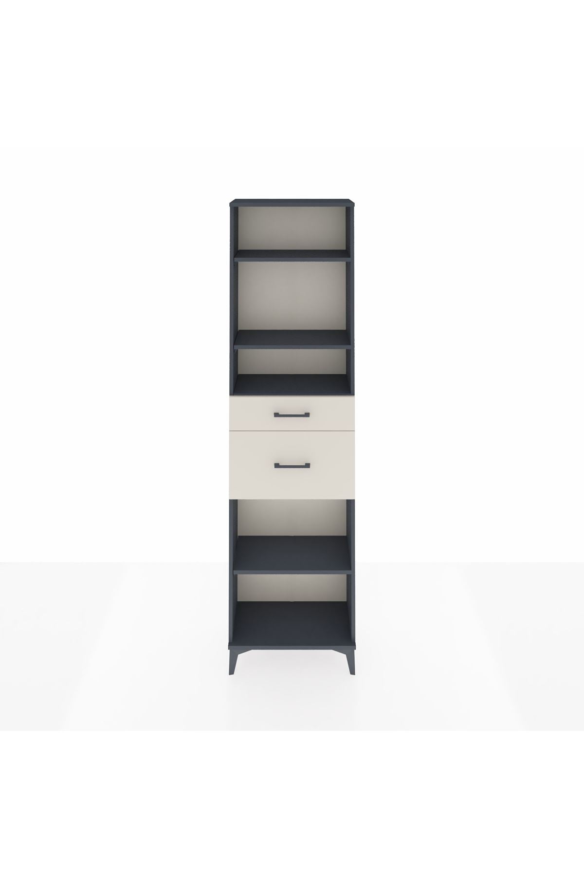 Arges Dolap 4 Raflı 2 Çekmeceli 60x30x221 - S29M219V4A