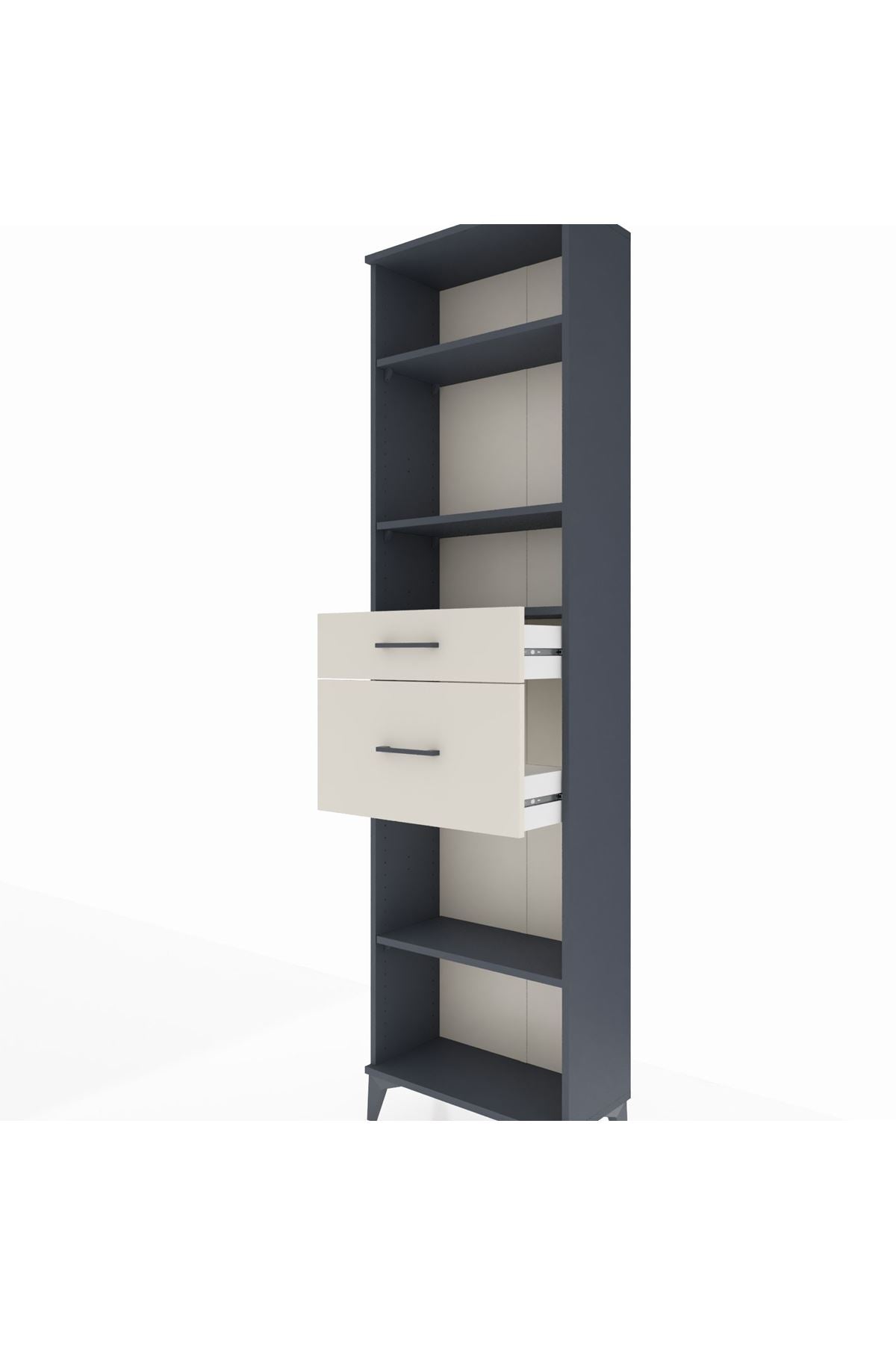 Arges Dolap 4 Raflı 2 Çekmeceli 60x30x221 - S29M219V4A