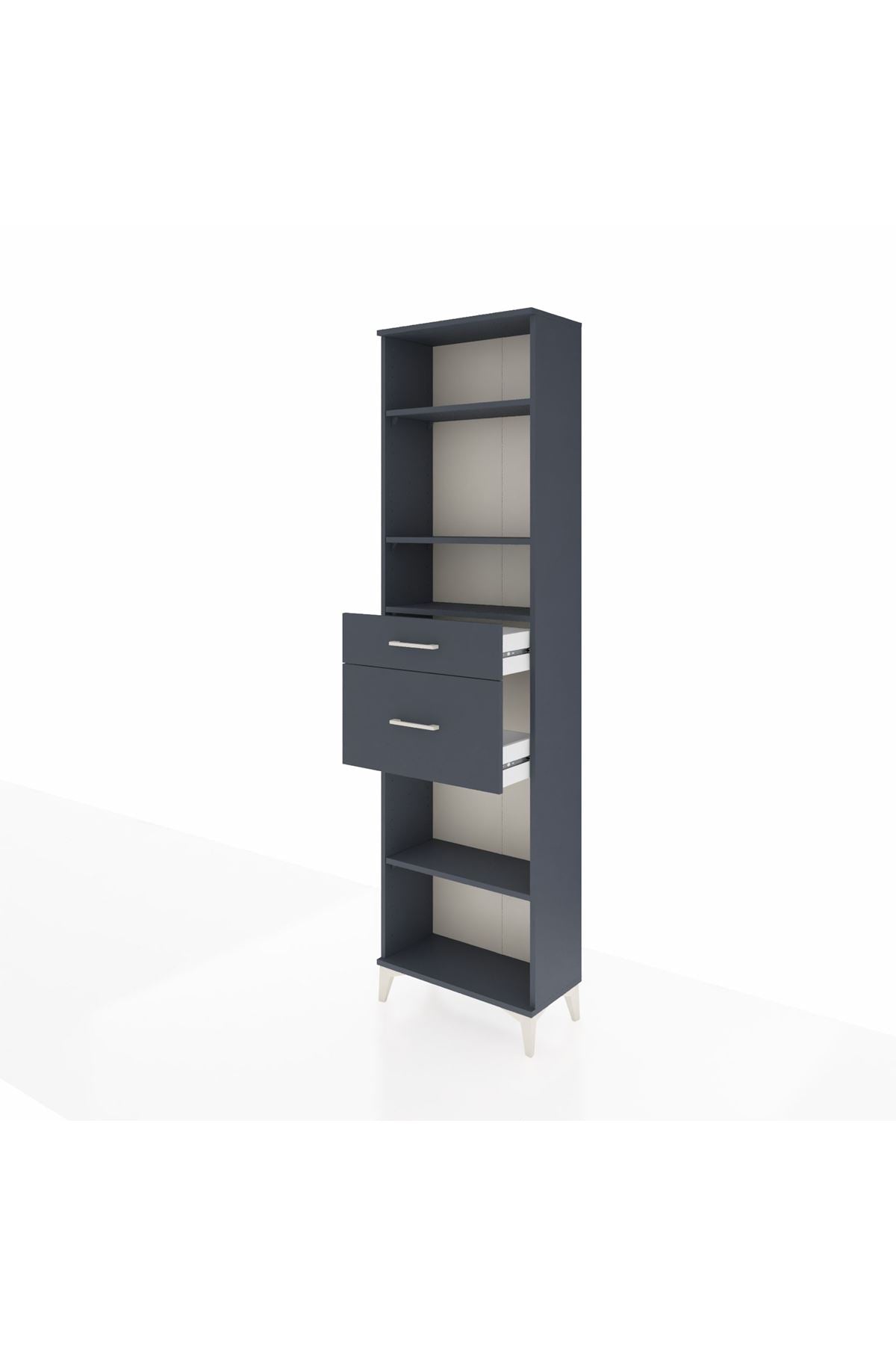 Arges Dolap 4 Raflı 2 Çekmeceli 60x30x221 - S29M219V5A