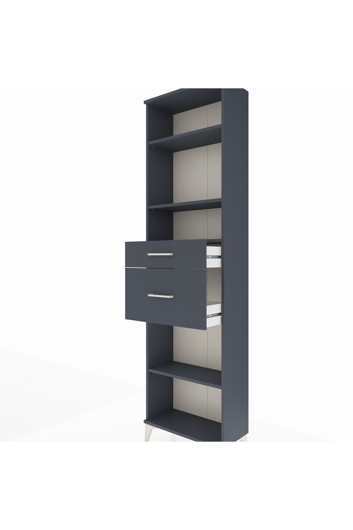 Arges Dolap 4 Raflı 2 Çekmeceli 60x30x221 - S29M219V5A