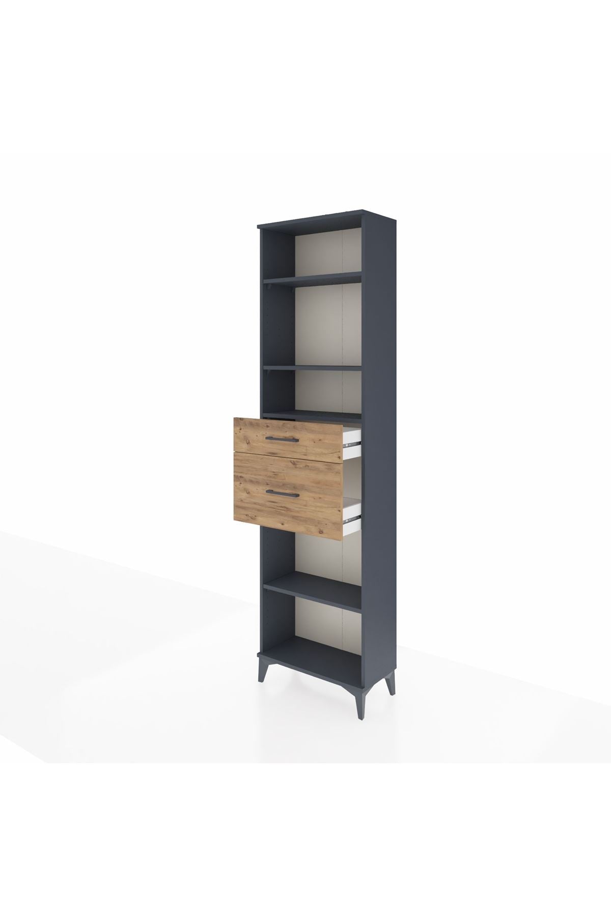 Arges Dolap 4 Raflı 2 Çekmeceli 60x30x221 - S29M219V6A
