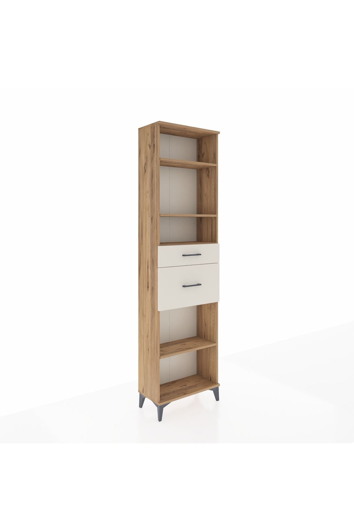 Arges Dolap 4 Raflı 2 Çekmeceli 60x30x221 - S29M219V7A