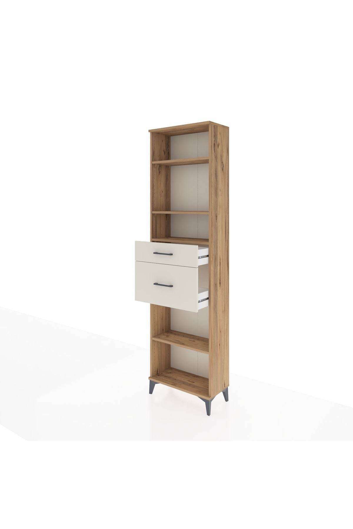 Arges Dolap 4 Raflı 2 Çekmeceli 60x30x221 - S29M219V7A