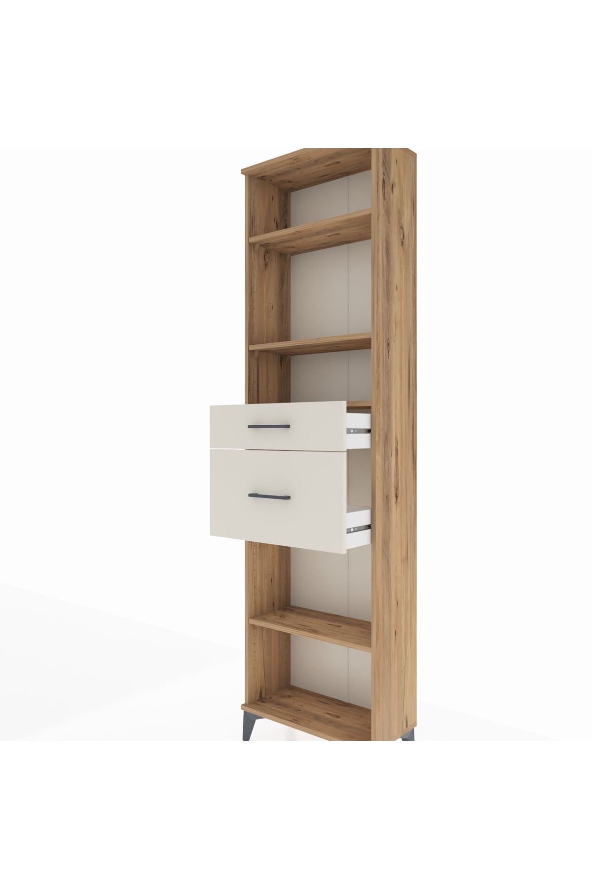 Arges Dolap 4 Raflı 2 Çekmeceli 60x30x221 - S29M219V7A