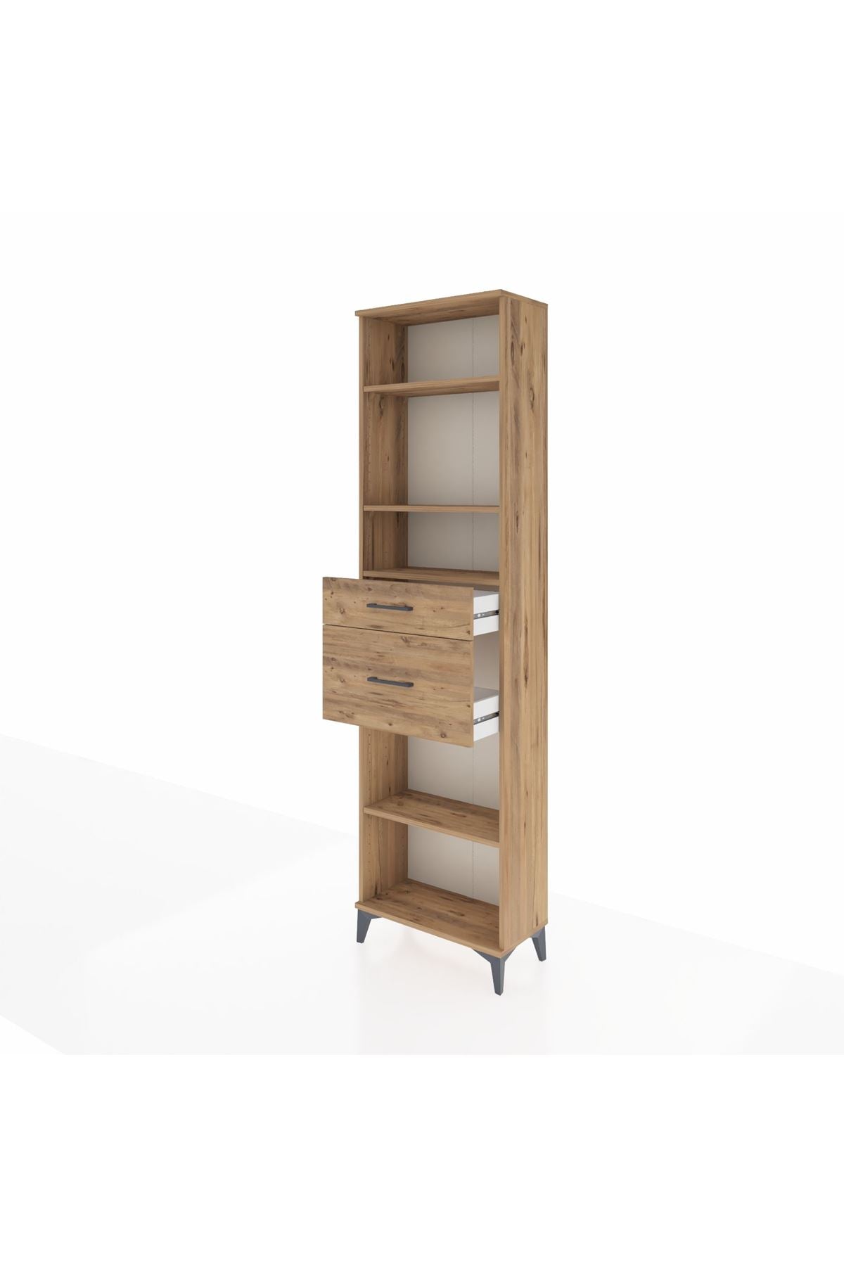 Arges Dolap 4 Raflı 2 Çekmeceli 60x30x221 - S29M219V9A