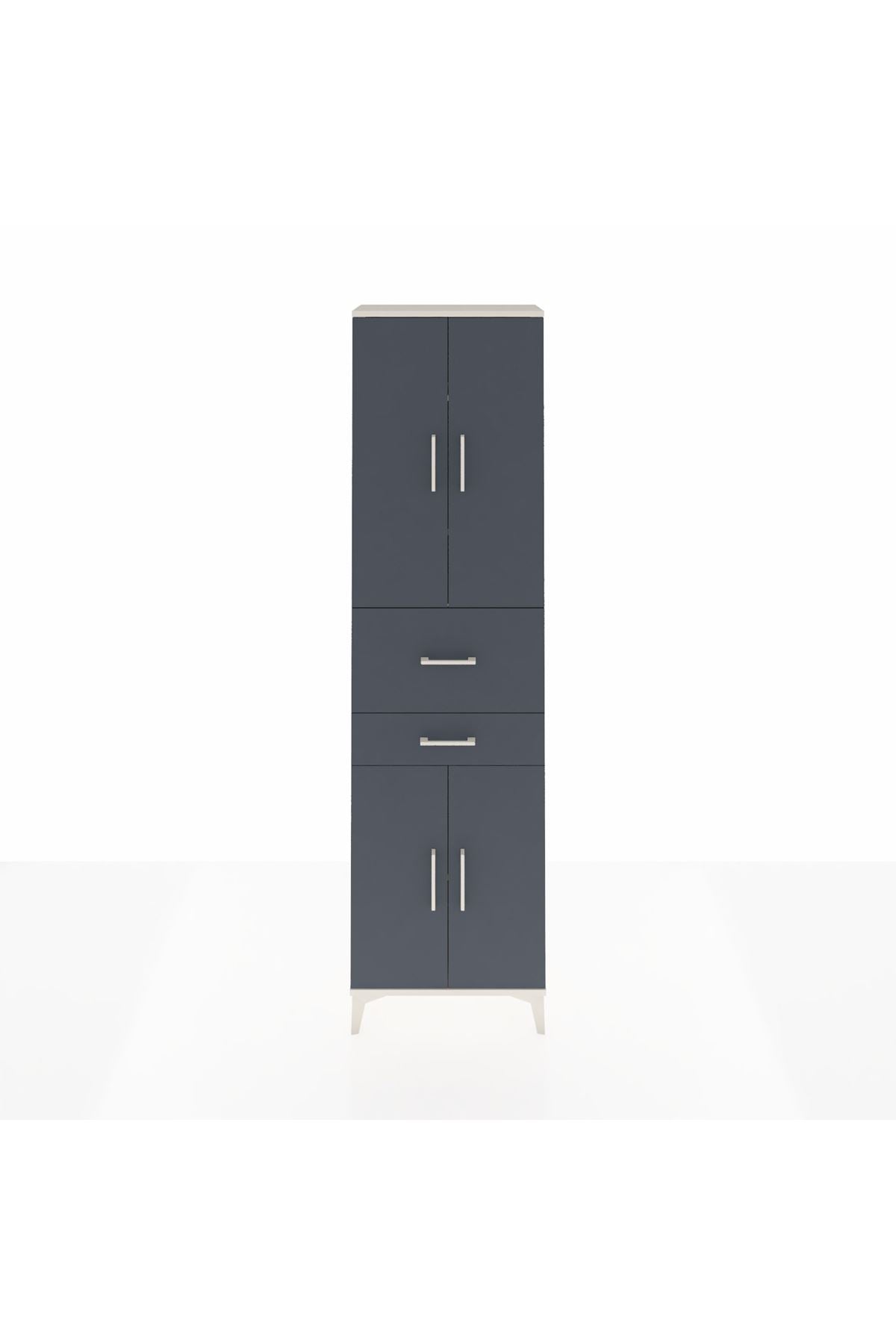 Arges Dolap 4 Raflı 2 Çekmeceli 4 Kapaklı 60x30x221 - S29M220V2A