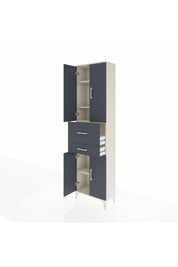 Arges Dolap 4 Raflı 2 Çekmeceli 4 Kapaklı 60x30x221 - S29M220V2A