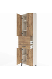 Arges Dolap 4 Raflı 2 Çekmeceli 4 Kapaklı 60x30x221 - S29M220V3A