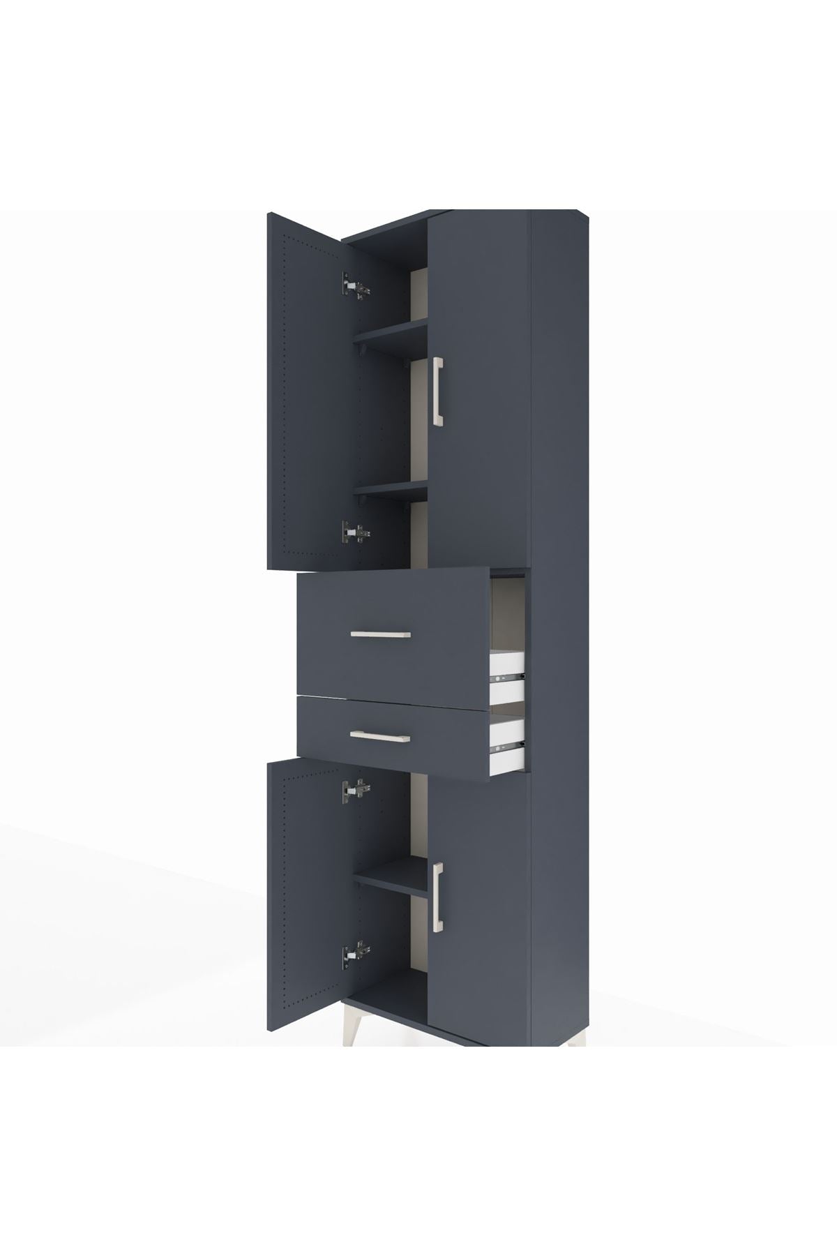 Arges Dolap 4 Raflı 2 Çekmeceli 4 Kapaklı 60x30x221 - S29M220V5A
