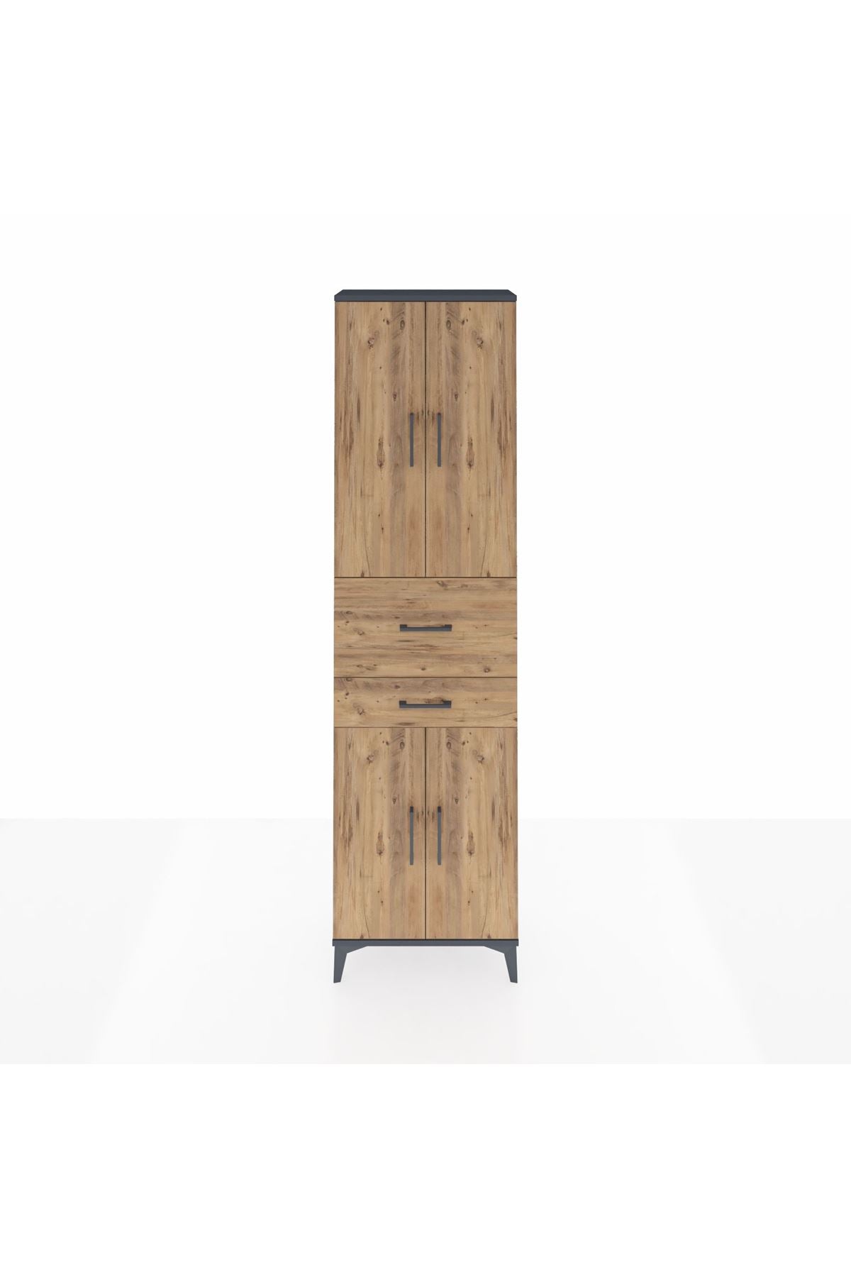 Arges Dolap 4 Raflı 2 Çekmeceli 4 Kapaklı 60x30x221 - S29M220V6A