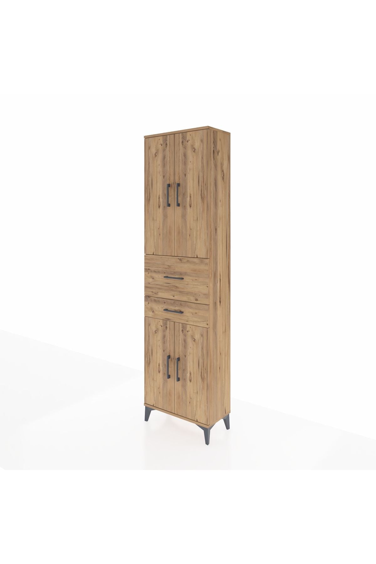 Arges Dolap 4 Raflı 2 Çekmeceli 4 Kapaklı 60x30x221 - S29M220V9A