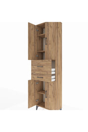 Arges Dolap 4 Raflı 2 Çekmeceli 4 Kapaklı 60x30x221 - S29M220V9A