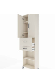 Arges Dolap 4 Raflı 2 Çekmeceli 2 Kapaklı 60x30x221 - S29M221V1A