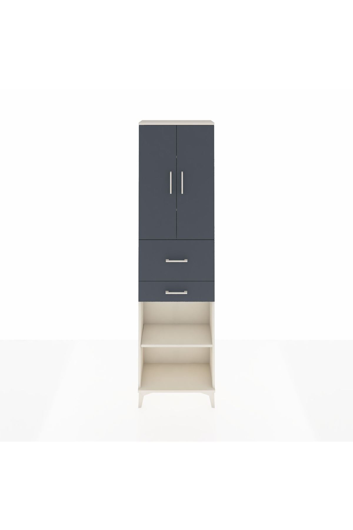 Arges Dolap 4 Raflı 2 Çekmeceli 2 Kapaklı 60x30x221 - S29M221V2A