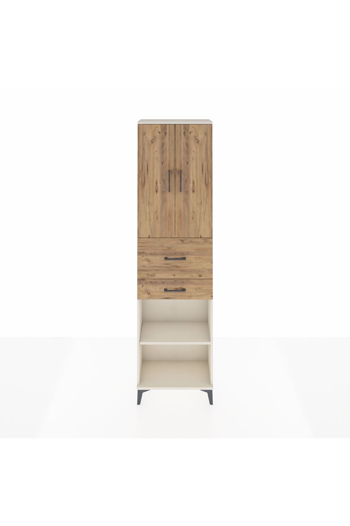 Arges Dolap 4 Raflı 2 Çekmeceli 2 Kapaklı 60x30x221 - S29M221V3A
