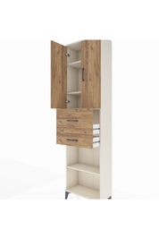 Arges Dolap 4 Raflı 2 Çekmeceli 2 Kapaklı 60x30x221 - S29M221V3A
