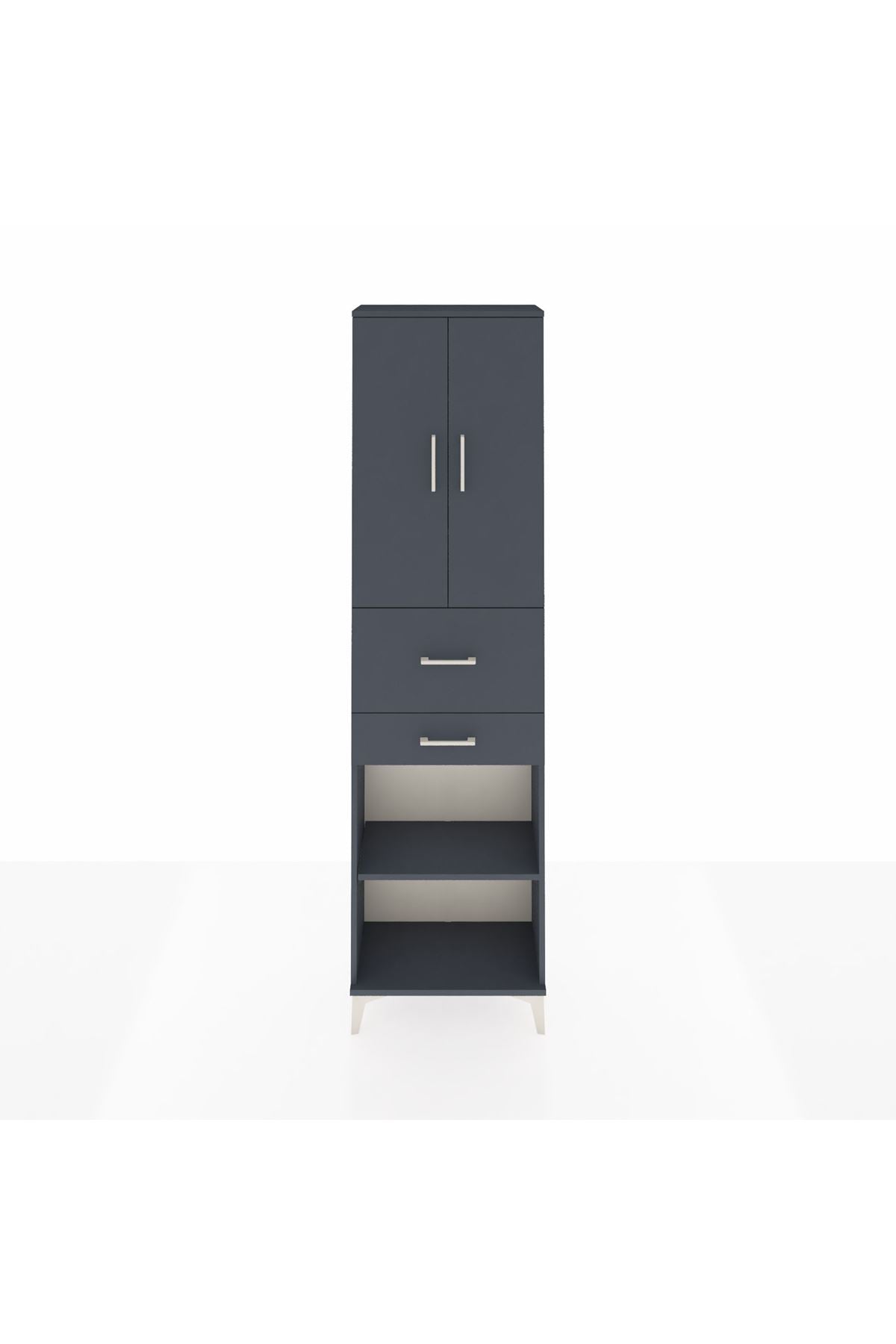 Arges Dolap 4 Raflı 2 Çekmeceli 2 Kapaklı 60x30x221 - S29M221V5A