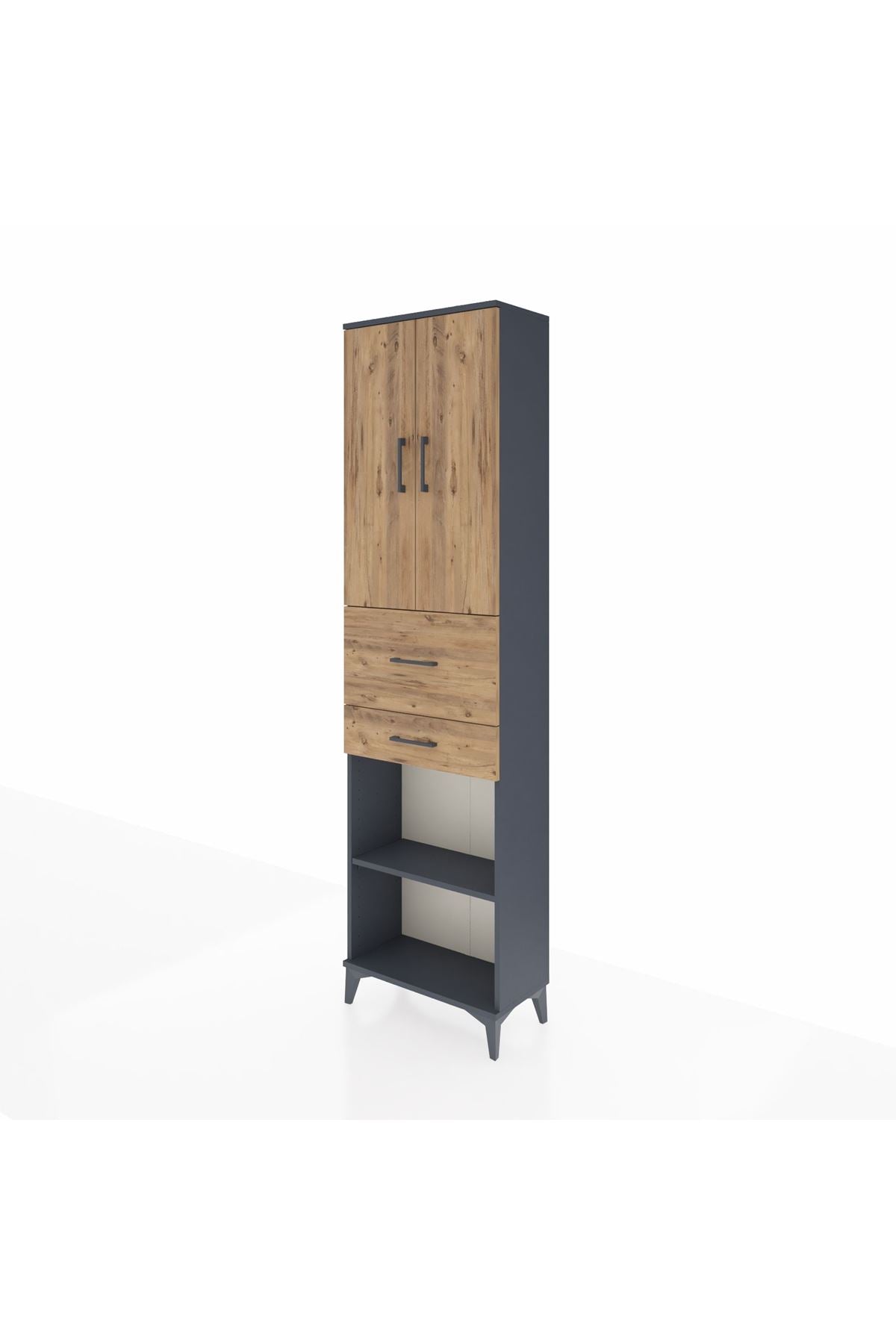 Arges Dolap 4 Raflı 2 Çekmeceli 2 Kapaklı 60x30x221 - S29M221V6A