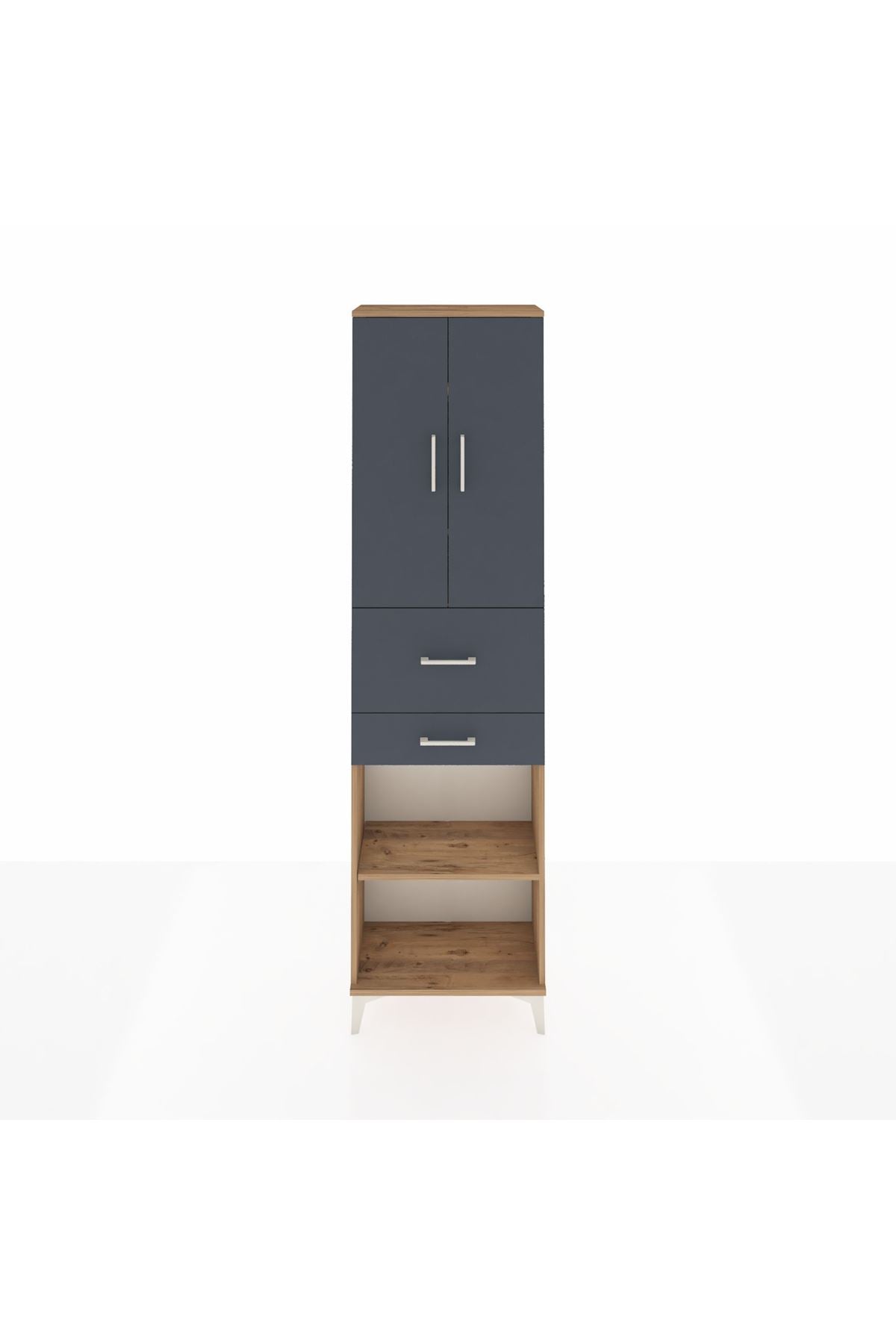 Arges Dolap 4 Raflı 2 Çekmeceli 2 Kapaklı 60x30x221 - S29M221V8A