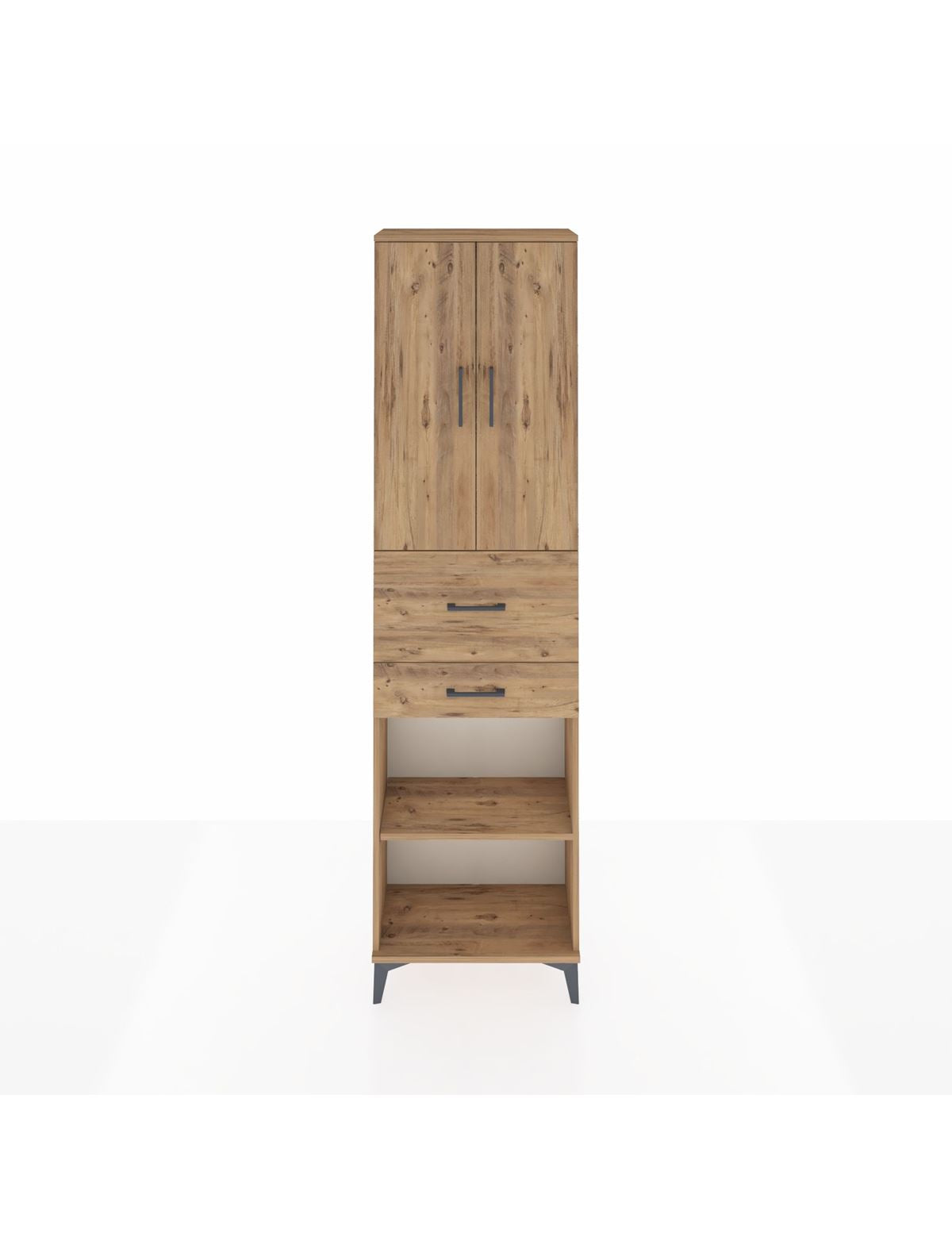 Arges Dolap 4 Raflı 2 Çekmeceli 2 Kapaklı 60x30x221 - S29M221V9A