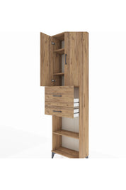 Arges Dolap 4 Raflı 2 Çekmeceli 2 Kapaklı 60x30x221 - S29M221V9A