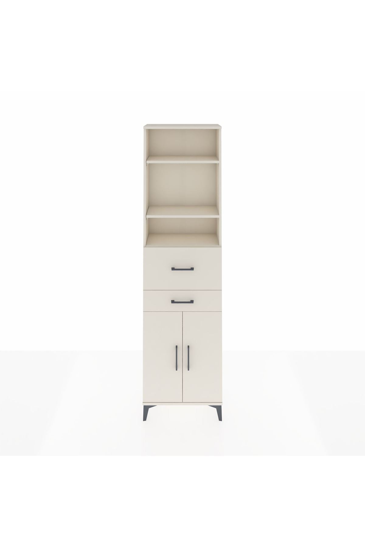 Arges Dolap 4 Raflı 2 Çekmeceli 2 Kapaklı 60x30x221 - S29M222V1A