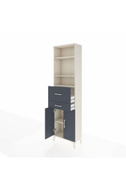 Arges Dolap 4 Raflı 2 Çekmeceli 2 Kapaklı 60x30x221 - S29M222V2A