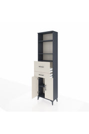 Arges Dolap 4 Raflı 2 Çekmeceli 2 Kapaklı 60x30x221 - S29M222V4A