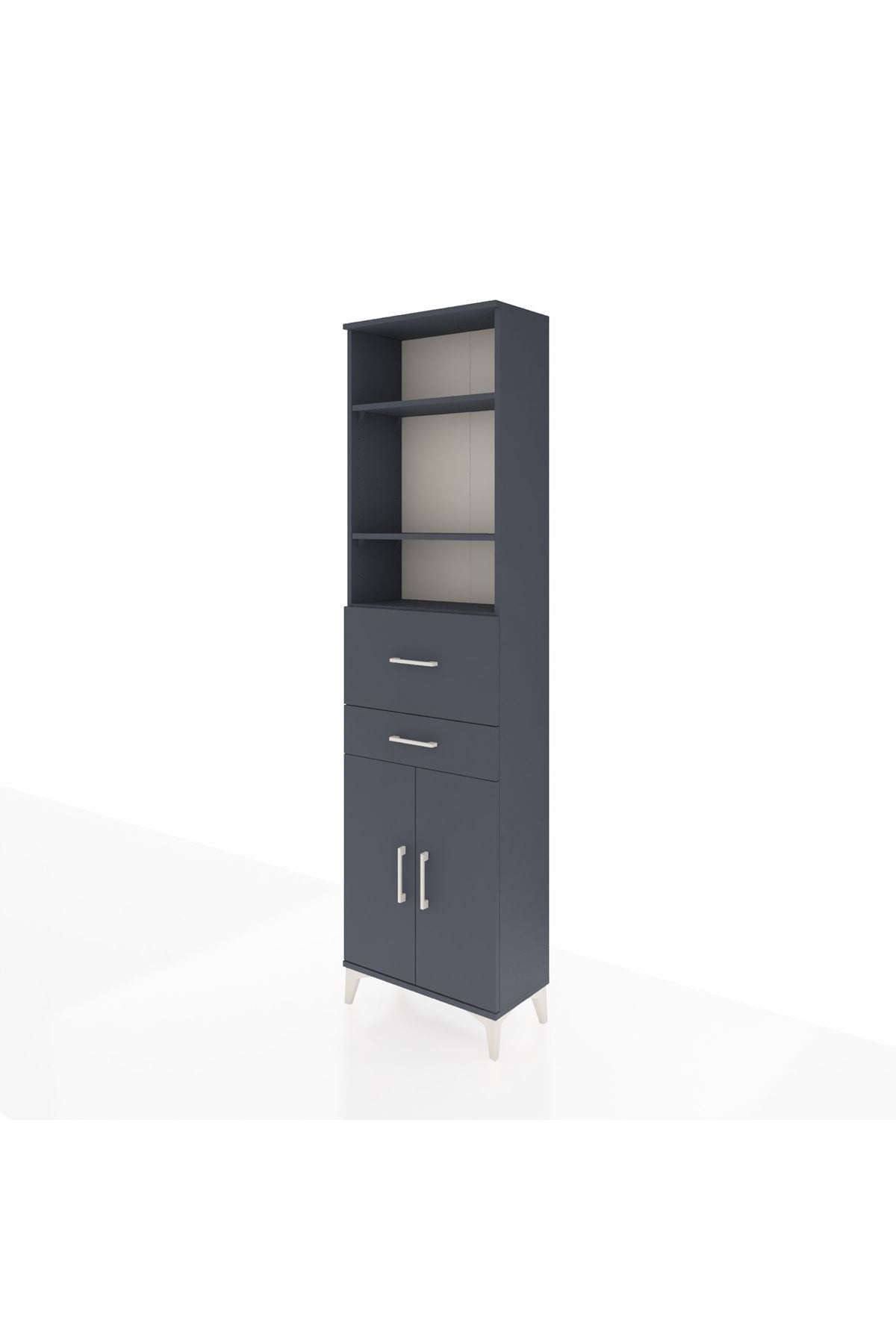 Arges Dolap 4 Raflı 2 Çekmeceli 2 Kapaklı 60x30x221 - S29M222V5A